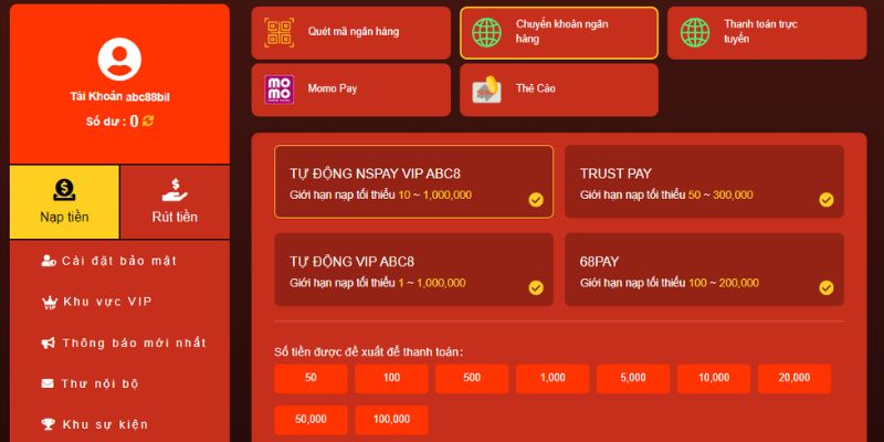 Đa phương thức giao dịch tại ABC 8